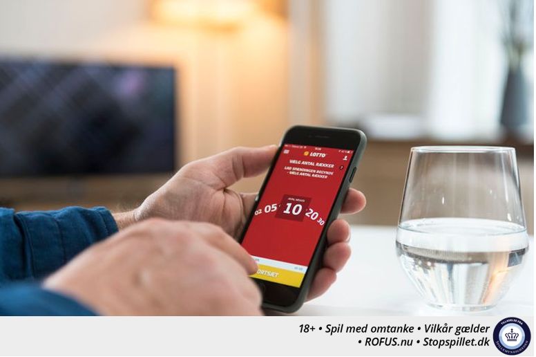 Man kan spille Lotto - og vinde millioner - på mobilen.