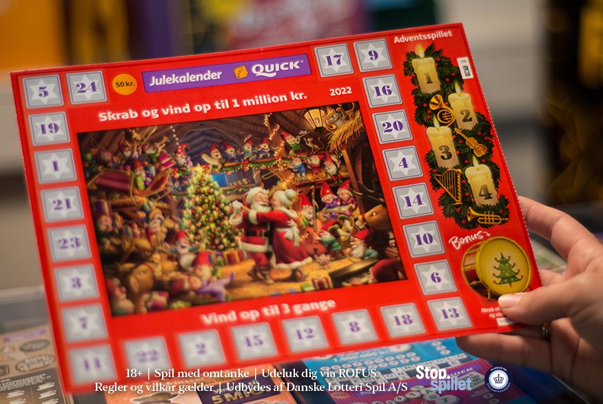 Ifølge ny undersøgelse mener hver femte dansker, at den røde skrabekalender er en vigtigere juletradition end and og risalamande.